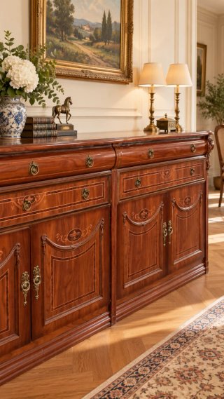 Conjunto muebles de Madera Maciza, alta calidad.