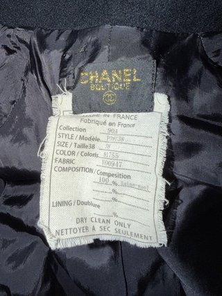 Abrigo Chanel Negro