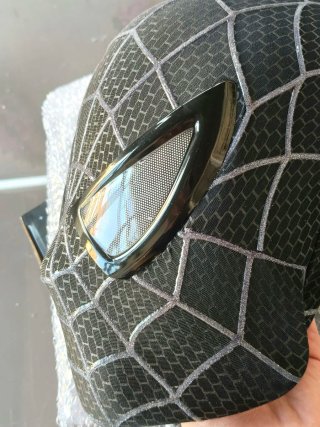 Máscara Spider-Man Negra con Faceshell