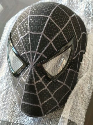 Máscara Spider-Man Negra con Faceshell