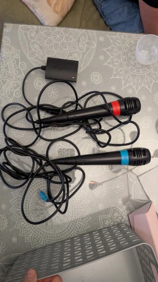 Micrófonos SingStar con adaptador