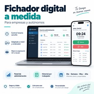 Fichador digital a medida para empresas