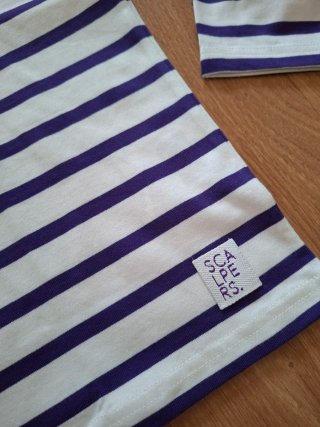 Sudadera Scalpers Rayas Morado/Blanco