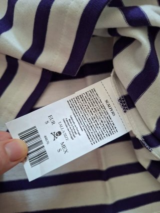 Sudadera Scalpers Rayas Morado/Blanco