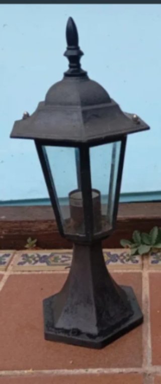 Lámpara Sobremuro Exterior Negra