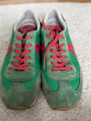 Zapatillas El Ganso Verde y Rojo