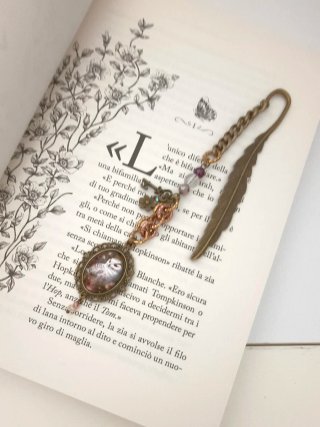 Segnalibro stile vintage civetta stile Edvige