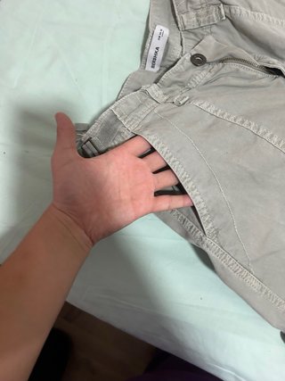 Pantalones cargo beige