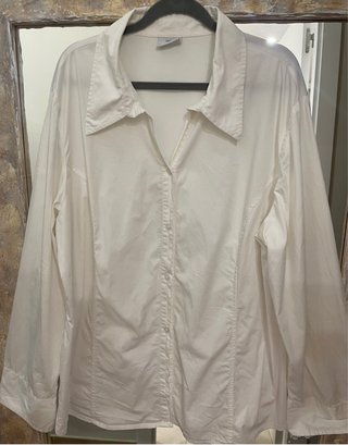 Camisa blanca talla grande 48-50