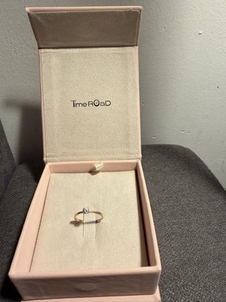 Anillo Oro 9kl Timeroad Compromiso com diamante.