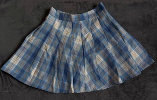 Falda de tablas estampada