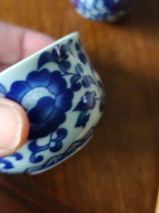 Set Tè in Ceramica Blu e Bianco