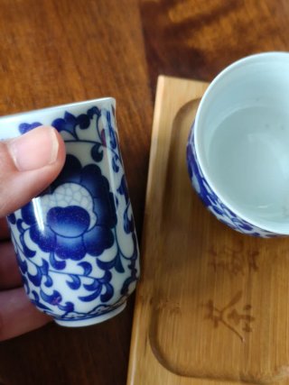 Set Tè in Ceramica Blu e Bianco