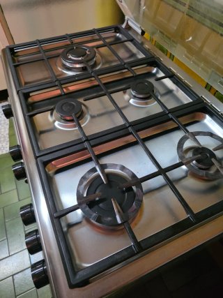 Cocina de Gas Corberó de Acero Inoxidable