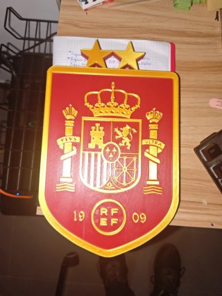 Escudo España Bicampeona del Mundo