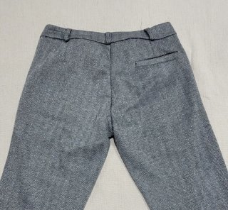 Pantalón vestir gris con brillos