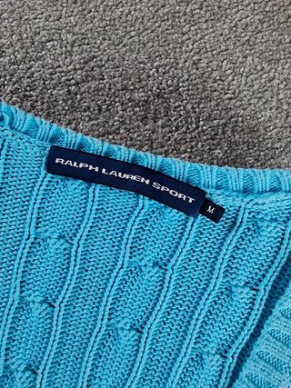 Sweater Cable Knit Polo Ralph Lauren Women M