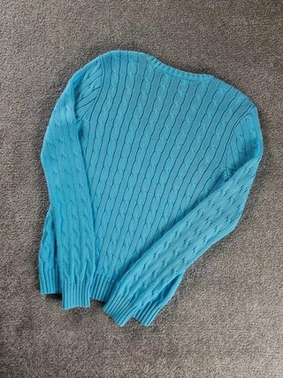 Sweater Cable Knit Polo Ralph Lauren Women M
