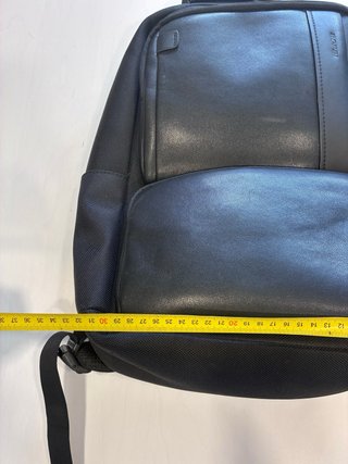 Mochila Bopai Negra Cuero y Tela