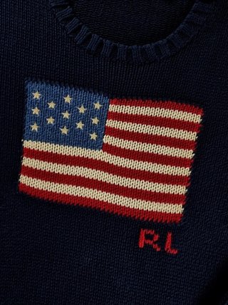 Sweater Polo Ralph Lauren with American Flag