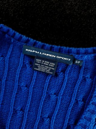 Sweater Cable Knit Polo Ralph Lauren Women S Blue