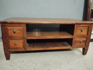 Mesa Centro Madera Maciza Estilo Mexicano