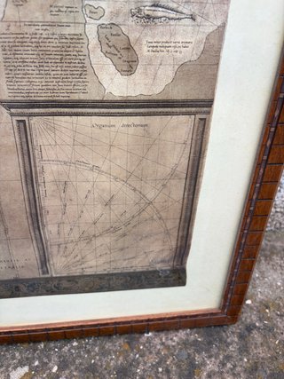 Cuadro Mapa Mundi Antiguo
