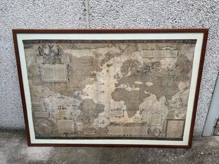 Cuadro Mapa Mundi Antiguo