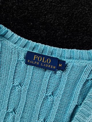 Sweater Cable Knit Polo Ralph Lauren Women M