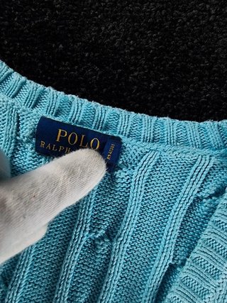 Sweater Cable Knit Polo Ralph Lauren Women M