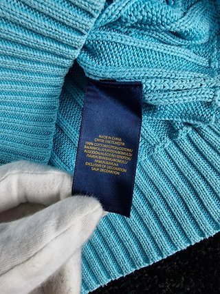 Sweater Cable Knit Polo Ralph Lauren Women M