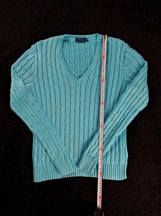 Sweater Cable Knit Polo Ralph Lauren Women M