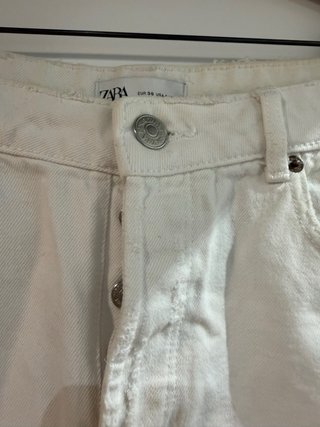 Shorts vaqueros blancos Zara
