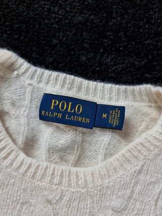 Sweater Cable Knit Polo Ralph Lauren Women M