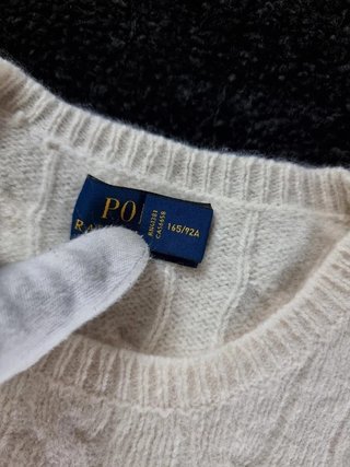 Sweater Cable Knit Polo Ralph Lauren Women M