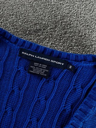 Sweater Cable Knit Polo Ralph Lauren Women S Blue