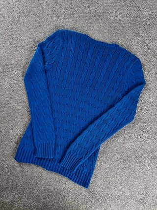 Sweater Cable Knit Polo Ralph Lauren Women S Blue