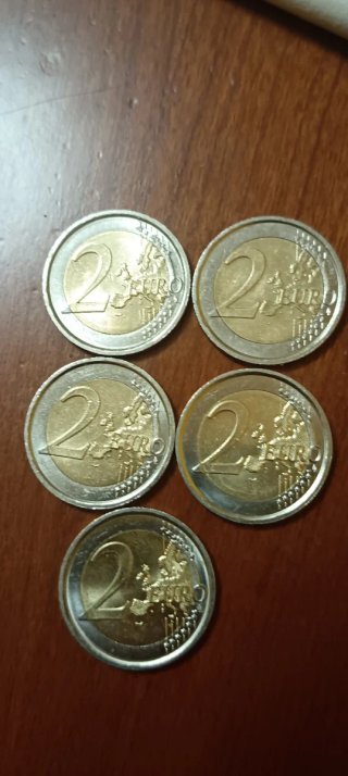 Set di 5 monete da 2 euro Città del Vaticano