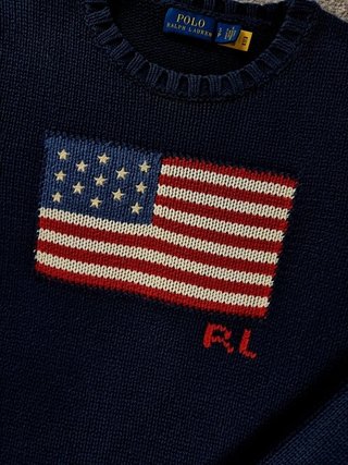Sweater Polo Ralph Lauren with American Flag
