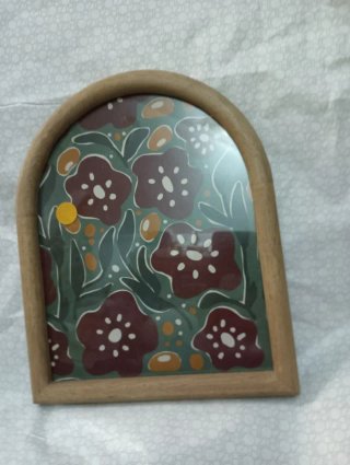 Marco de madera Maisons du Monde floral