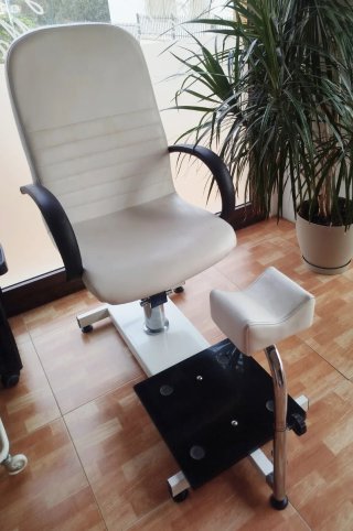 Sillón de Pedicura Blanco