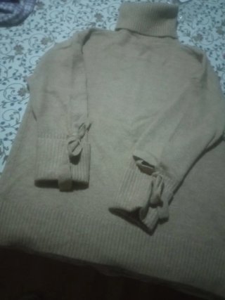 Jersey Oversize de Punto Beige