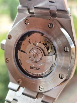 Seiko Mod Royal Oak Esfera Azul