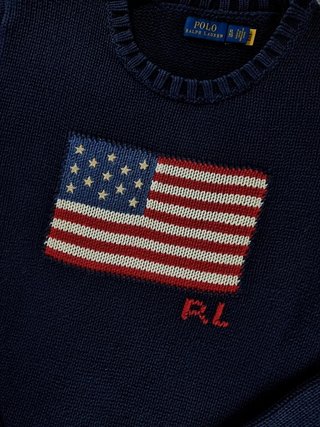 Sweater Polo Ralph Lauren with American Flag XL