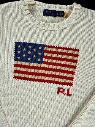 Sweater Polo Ralph Lauren with American Flag