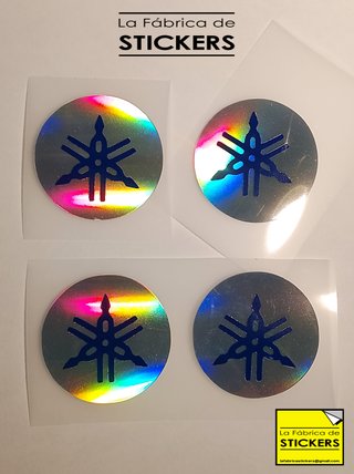 4 Pegatinas SUZUKI Vinilo holográfico y negro