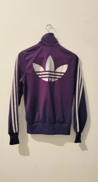 Chaqueta Sudadera Adidas Vintage lila talla 36-38