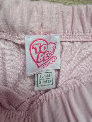 Pantalón de chándal para bebé rosa chicco