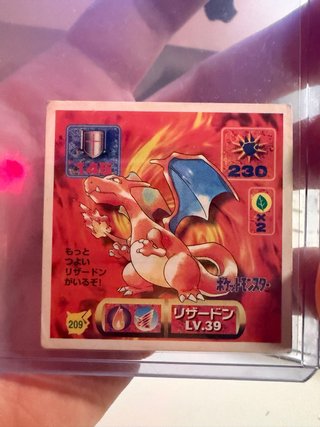 Carta Pokémon Charizard Amada pegatina