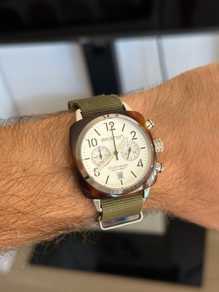 Reloj Briston Clubmaster Tortuga y Verde